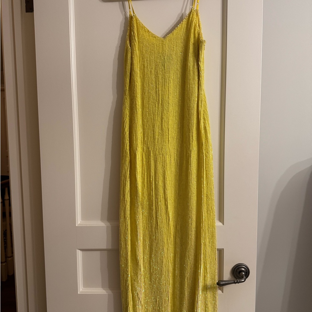 Retrofete Yellow Maxi Dress